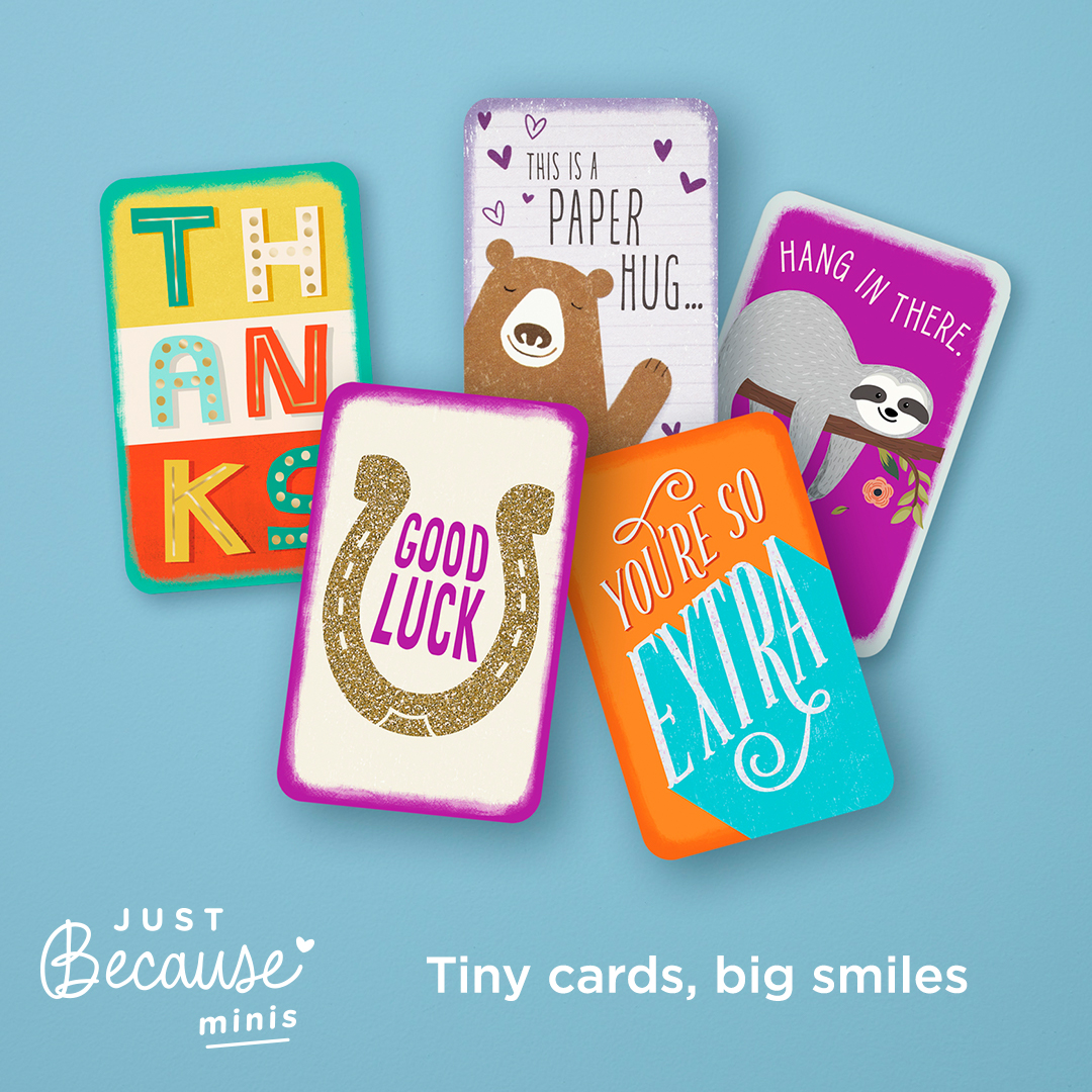 Hallmark Introduces New “Just Because” Mini Greeting Cards - Hallmark  Corporate